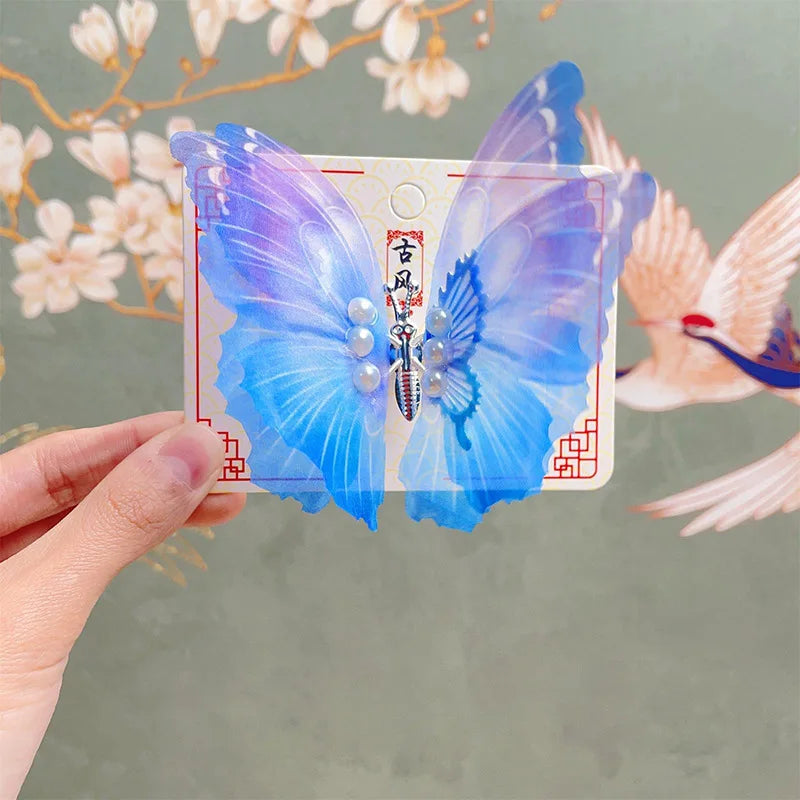 Colorful Moving Butterfly Hair Clips for Girls,