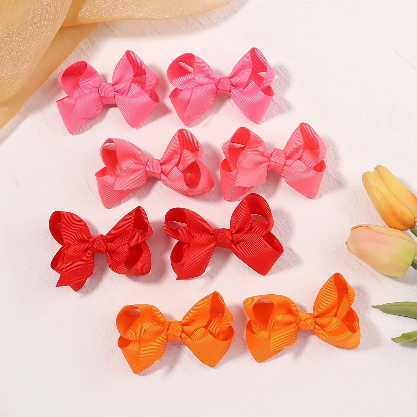 Color Bow Bubble Flower Crocodile Clip