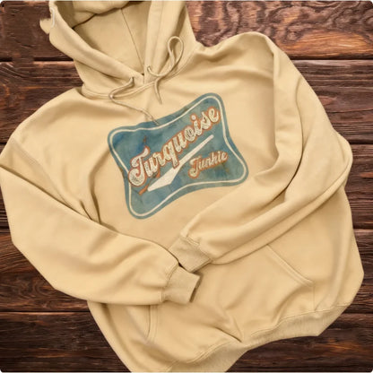 Turquoise Junkie Gray Hoodie Sweatshirt Western Clothing Western