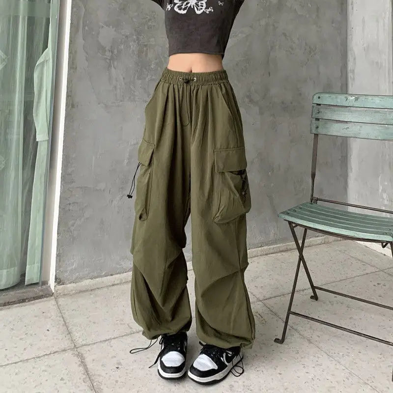 Women Casual Baggy Cargo Pants Streetwear Sweatpants