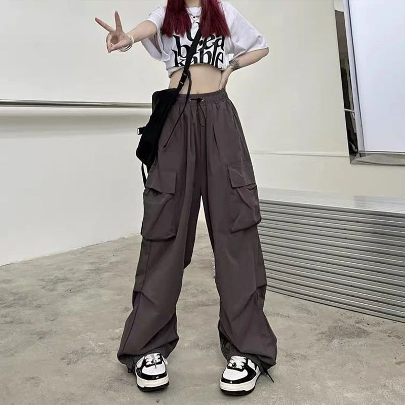 Women Casual Baggy Cargo Pants Streetwear Sweatpants