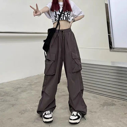 Women Casual Baggy Cargo Pants Streetwear Sweatpants