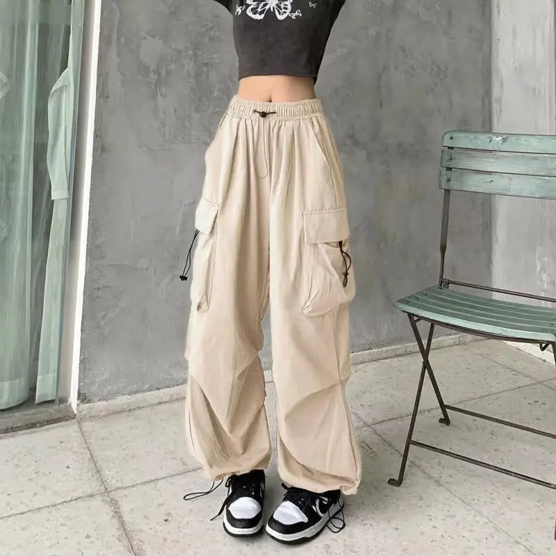 Women Casual Baggy Cargo Pants Streetwear Sweatpants