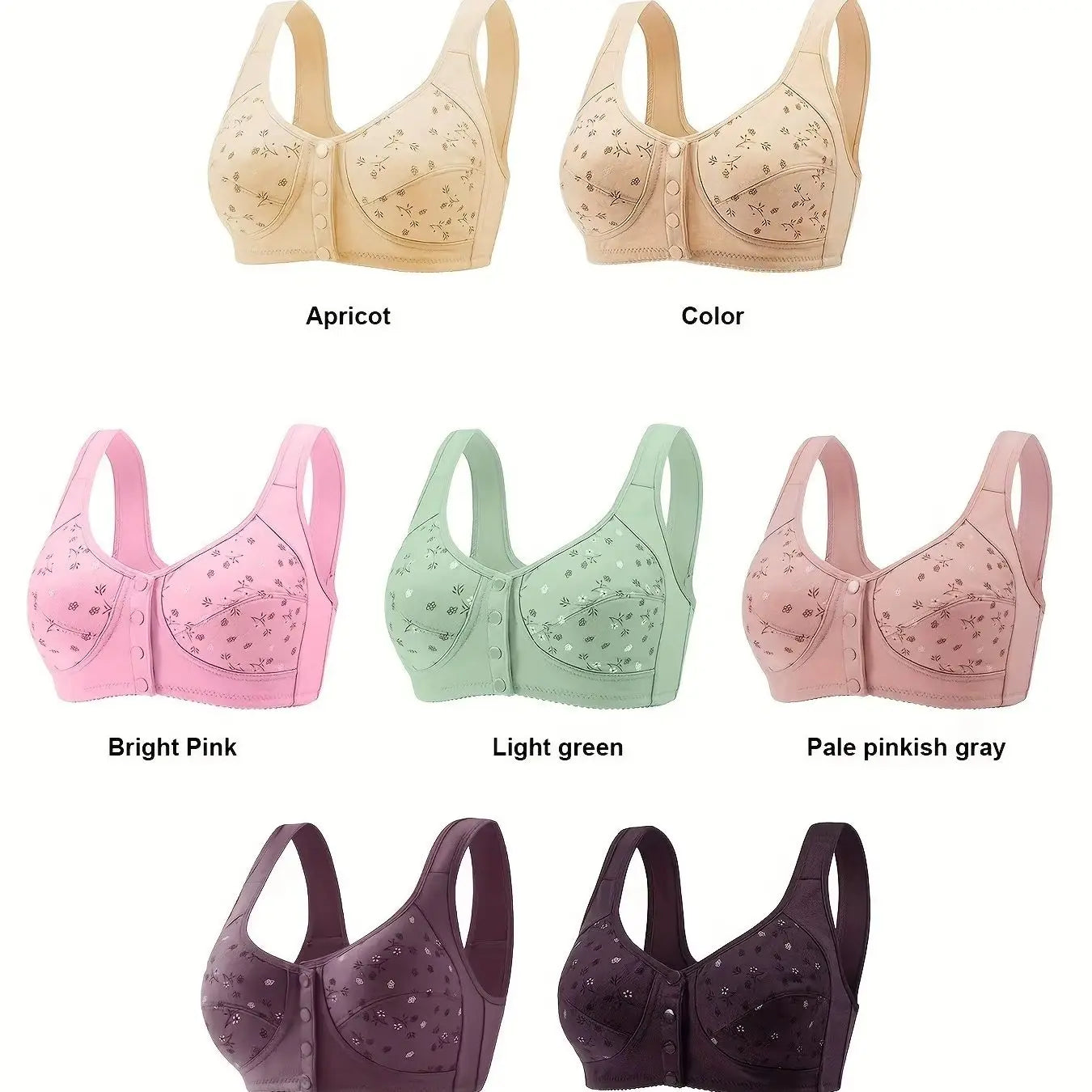 Bra For  Women – 7-Piece Set,  Adjustable