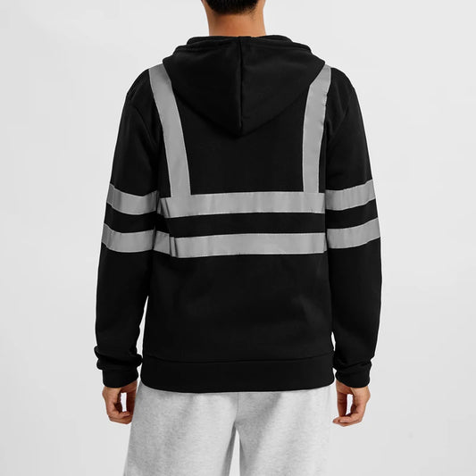 Men s High Visibility Reflective Hooded Workwear