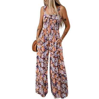 Sleeveless Printed Jumpsuit Women