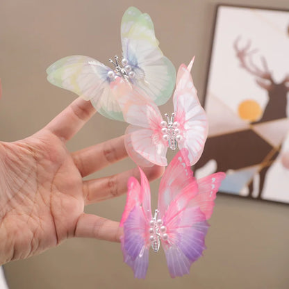 Colorful Moving Butterfly Hair Clips for Girls,