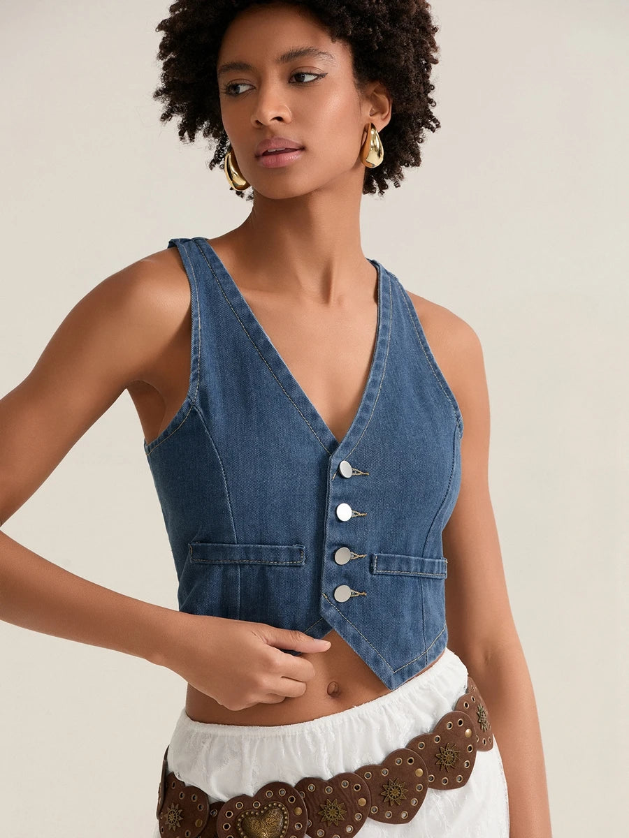 Women s Distressed Denim Jacket Vintage