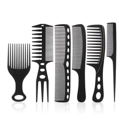 6Pcs/set Professional  Barber Salon Hair Style Comb