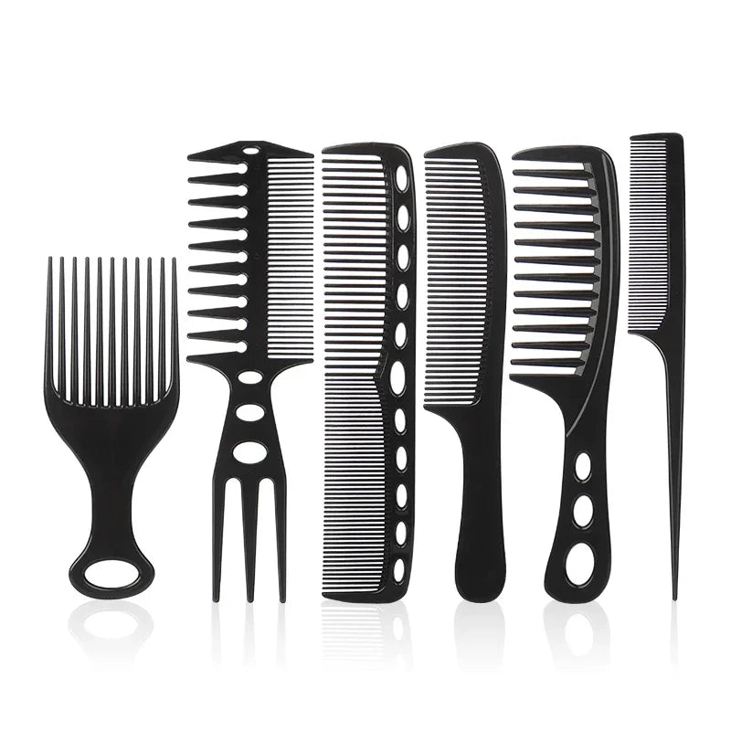 6Pcs/set Professional  Barber Salon Hair Style Comb