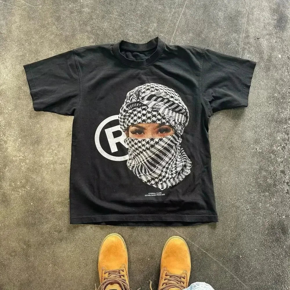 American Letter Graphic T Shirts Y2k Oversized T Shirt Couples Pro Choice Harajuku Gothic Streetwear Vintage Men Women Clothing