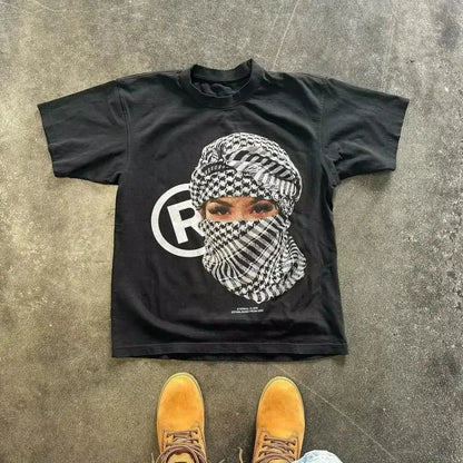 American Letter Graphic T Shirts Y2k Oversized T Shirt Couples Pro Choice Harajuku Gothic Streetwear Vintage Men Women Clothing