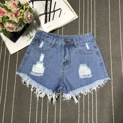 A-Line Sexy Hot Girl Denim Shorts Fashion Women