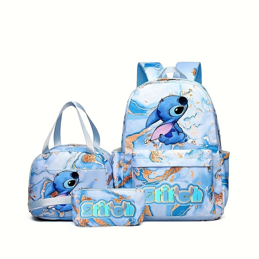 Stitch Series Cartoon Three Piece Backpack