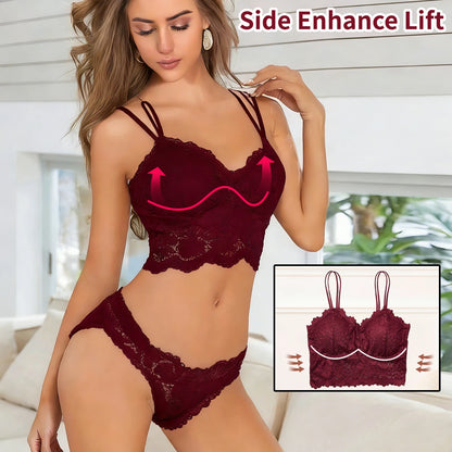 4pcs Woman's Lace Bra Breathable & Comfortable Underwear