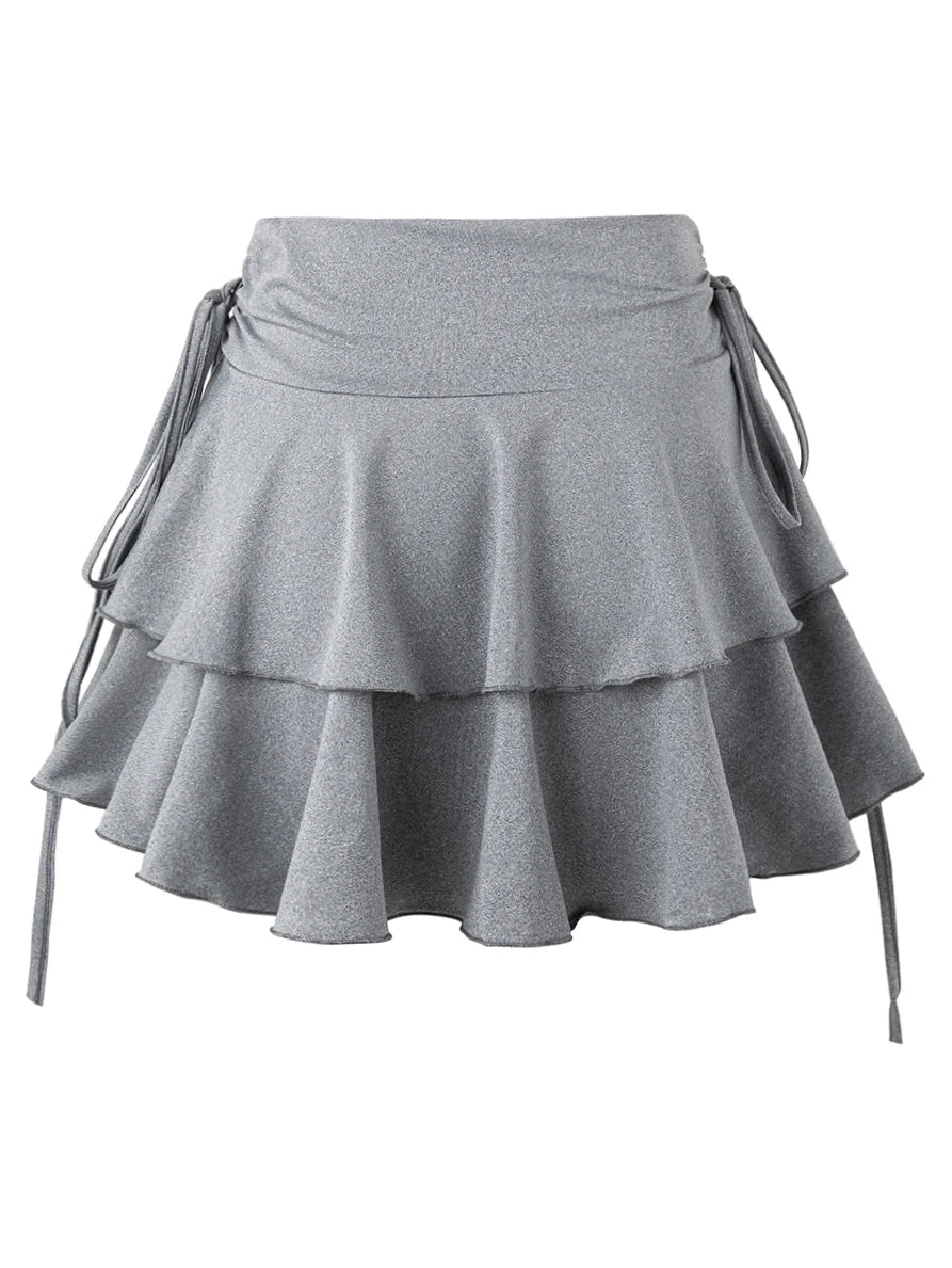 2025 New Solid Color Skirt Women