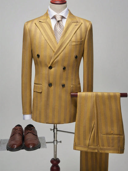 Men's Jacquard 2 Piece Suits