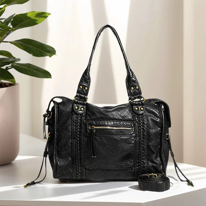 Leather Retro Shoulder Bag For Women
