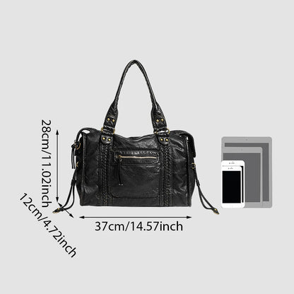 Leather Retro Shoulder Bag For Women