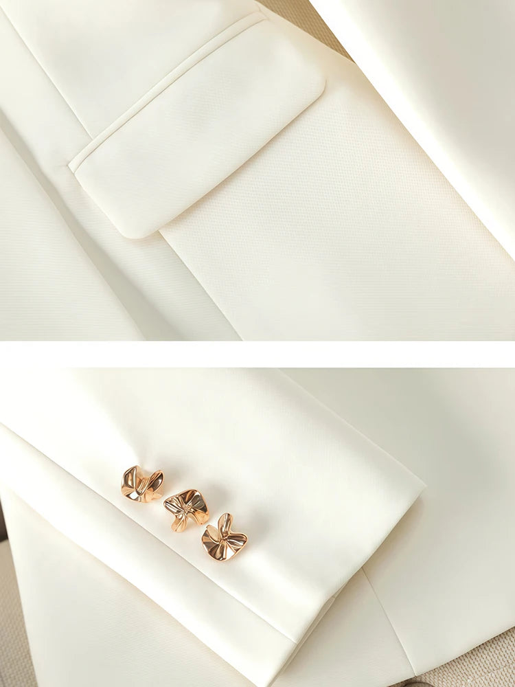 2Pcs Women's Suit Casual Pants Fashion