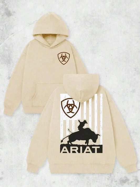 ARIAT Western Bull Riding Graphic Hoodie for Women