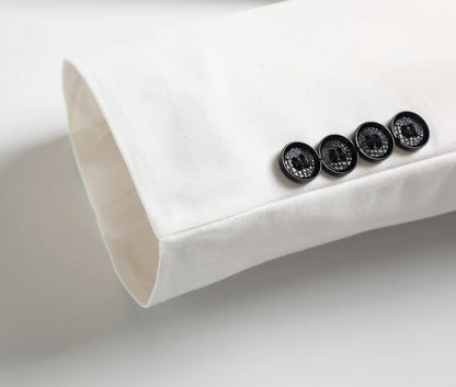 Men's Three-Piece White Suit