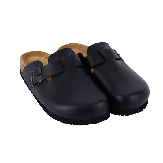 Women Fashion Leather Clogs Shoes Classic Cork