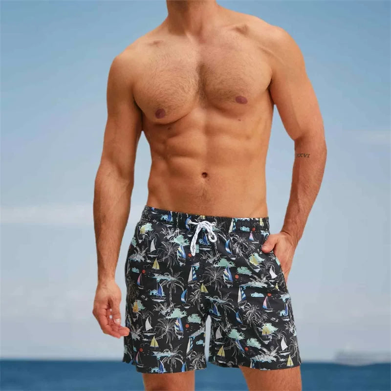 Men s Swim Trunks Quick Dry Beach Shorts