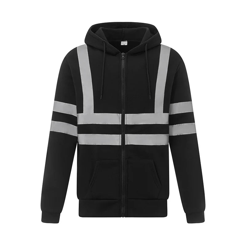 Men s High Visibility Reflective Hooded Workwear