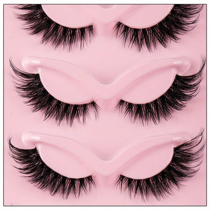 3Boxes(15Pairs) Cat Eye Lashes Fake Eyelashes