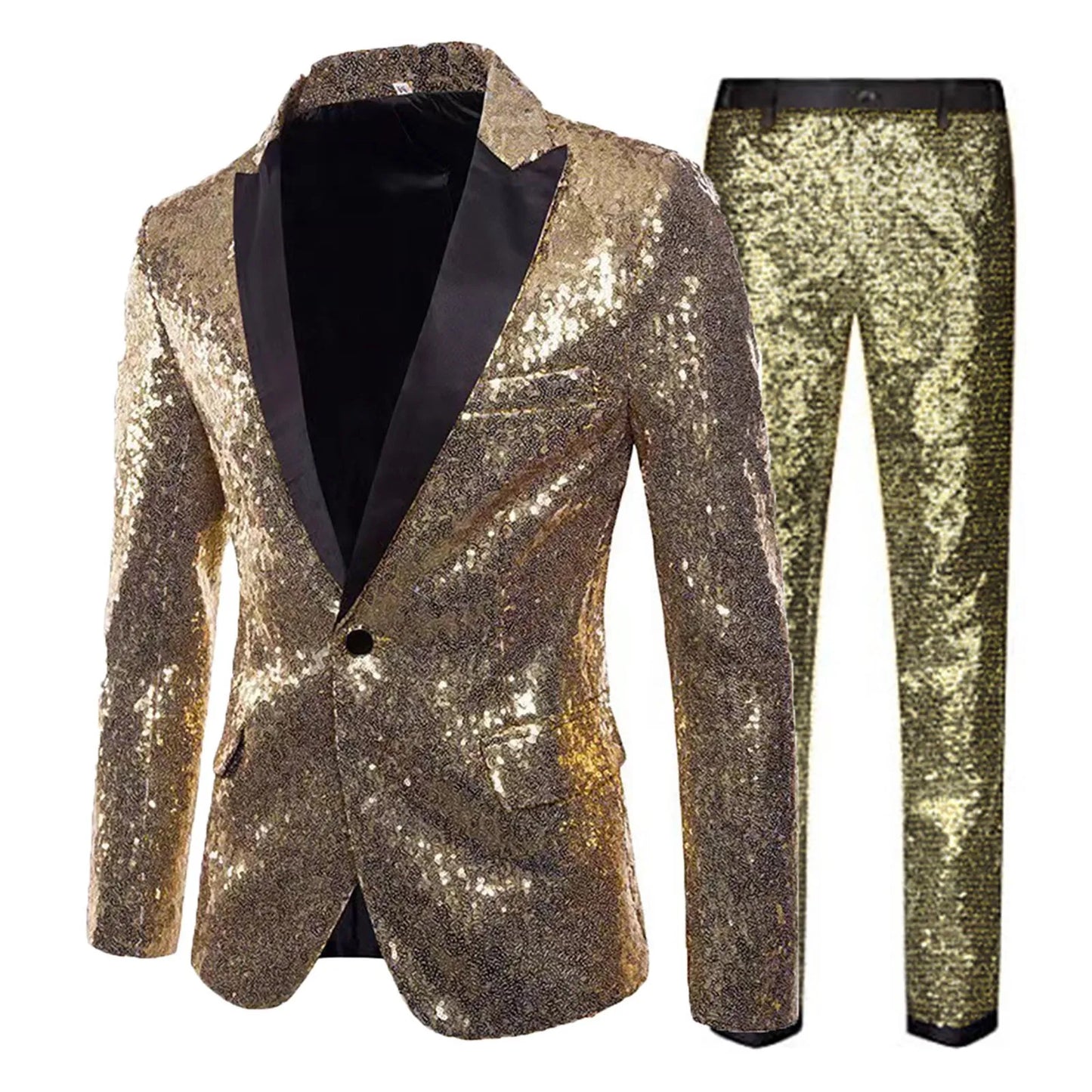 Men Long Sleeve Suit Jackets And Trousers