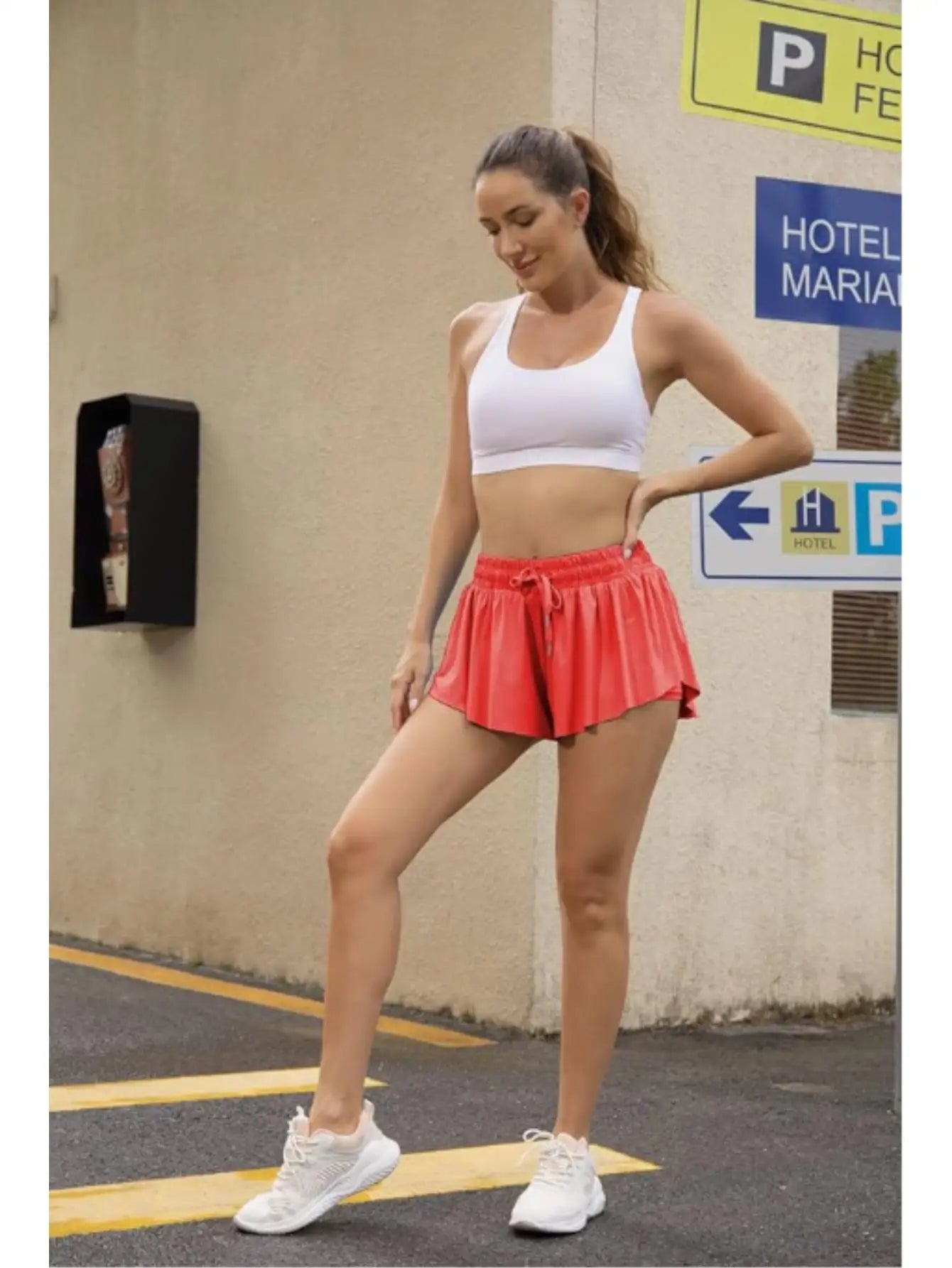 Flowy Skirts for Women Gym athletic Shorts Workout