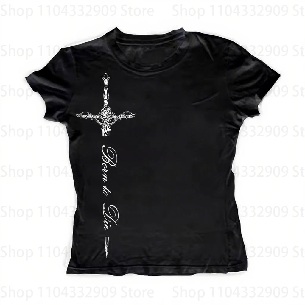 Printing Women's Long Sleeve Tee  Vintage Streetwear