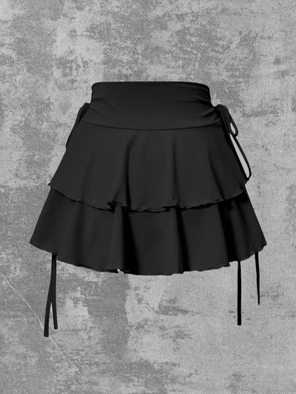 2025 New Solid Color Skirt Women