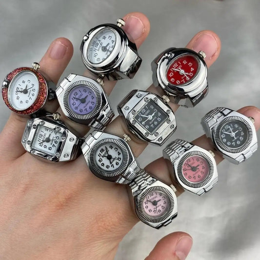 Quartz Watch Rings Women Men