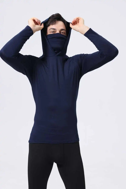 3-Piece Men's Hooded Sweatshirts With Facemasks,