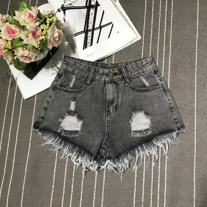 A-Line Sexy Hot Girl Denim Shorts Fashion Women