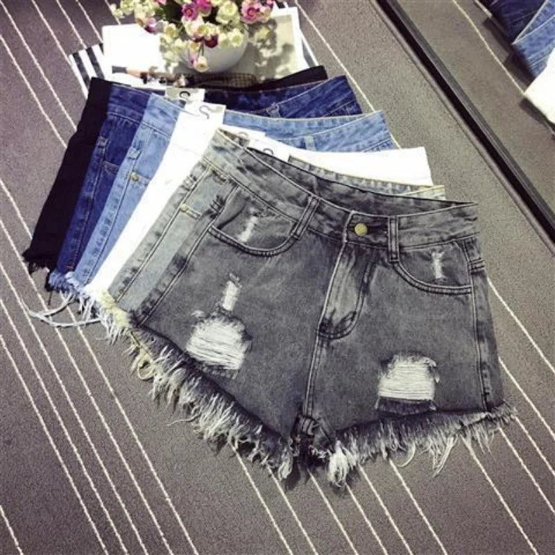 A-Line Sexy Hot Girl Denim Shorts Fashion Women