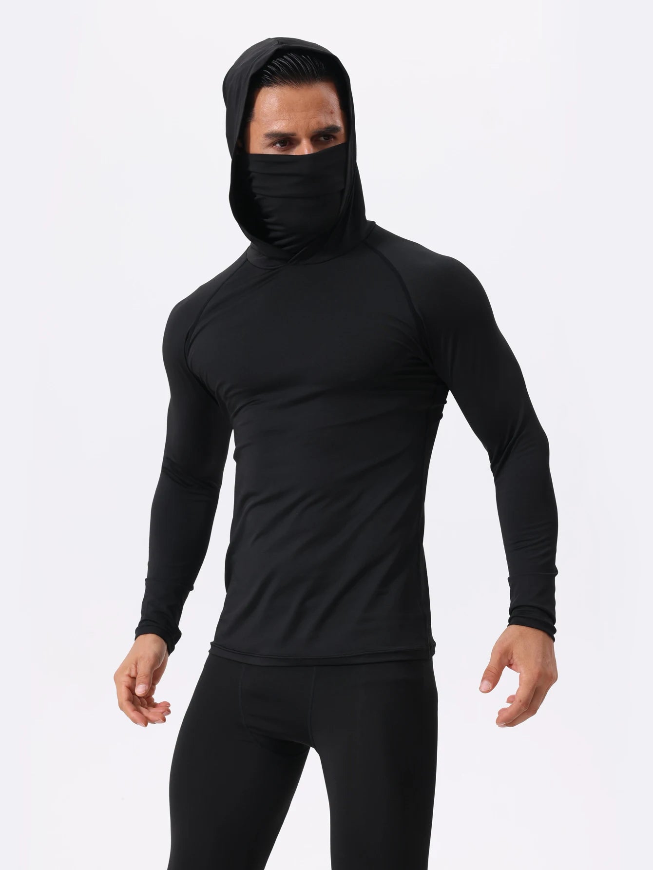 3-Piece Men's Hooded Sweatshirts With Facemasks,