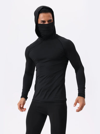 3-Piece Men's Hooded Sweatshirts With Facemasks,