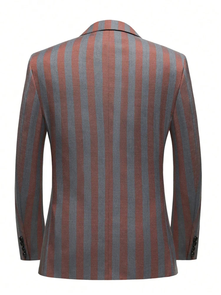 Men's  Two-Piece Double   Breasted Suit Jacket,