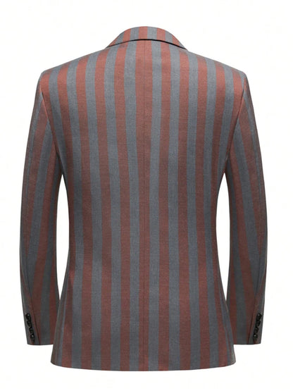 Men's  Two-Piece Double   Breasted Suit Jacket,