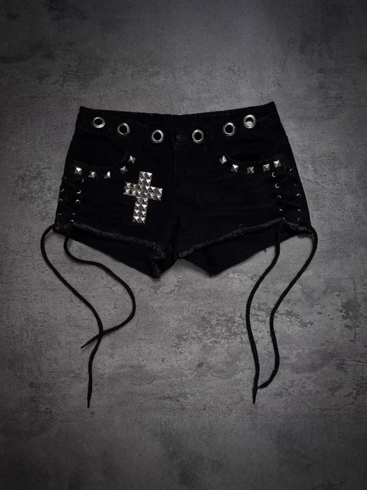 Gothic Punk Sexy Fashion Trend Cross Hot Diamond