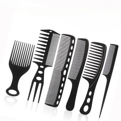 6Pcs/set Professional  Barber Salon Hair Style Comb