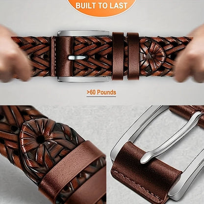 Men's Belt Casual Sports Hollow Woven