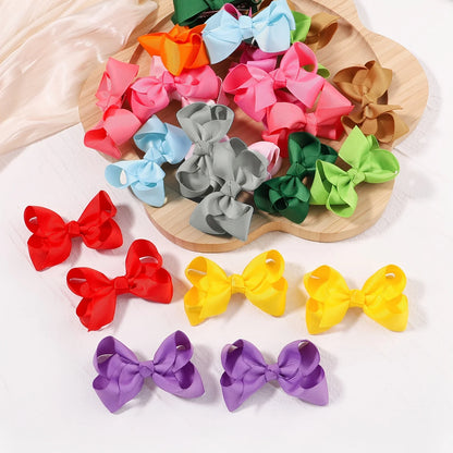 Color Bow Bubble Flower Crocodile Clip