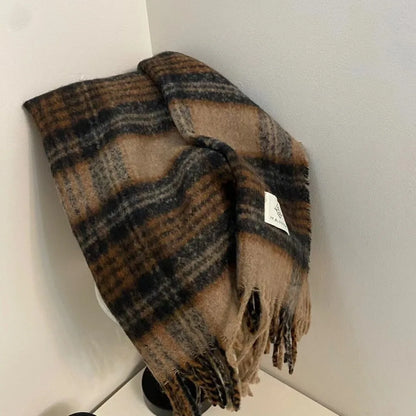 Men's and Women's Ramen Mohair Enlarged Thickened Scarf