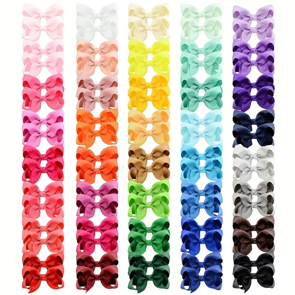 Color Bow Bubble Flower Crocodile Clip