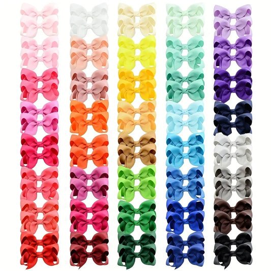 Color Bow Bubble Flower Crocodile Clip