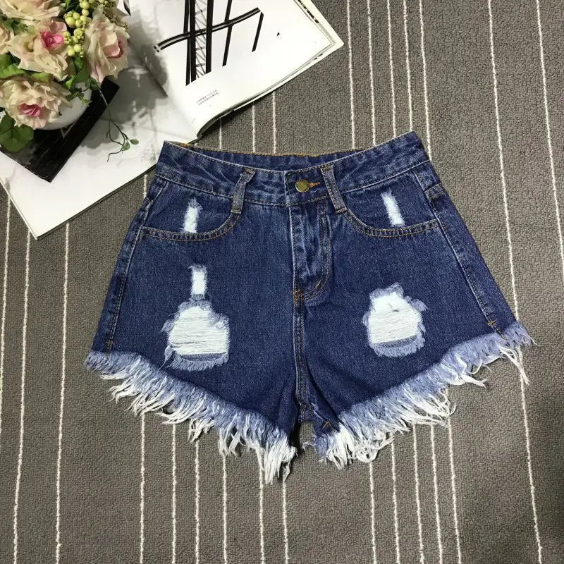 A-Line Sexy Hot Girl Denim Shorts Fashion Women